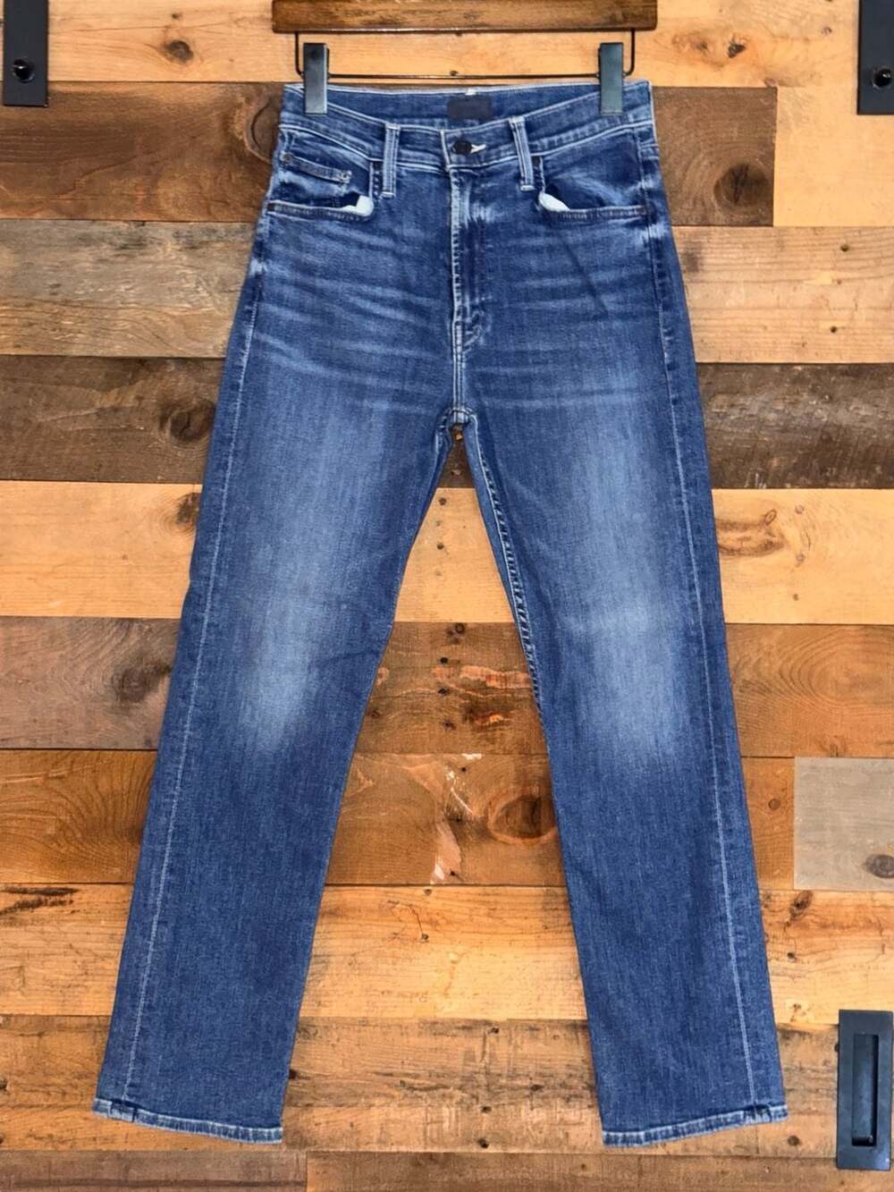 MOTHER The Mid Rise Rider 28 Ankle Jeans in Wish On A Star 0657